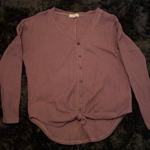 Purple Ultra flirt long sleeve top